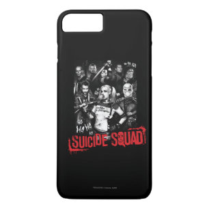 自殺の分隊 のグランジなグループの写真 iPhone 8 PLUS/7 PLUSケース