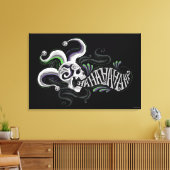 自殺の分隊|のジョーカーのスカル-ハハ キャンバスプリント (インサイチュ (リビング))