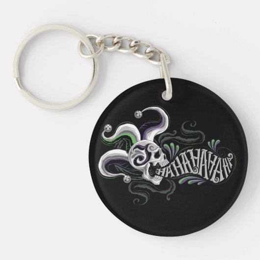 自殺の分隊|のジョーカーのスカル-ハハ キーホルダー (正面)