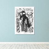 自殺の分隊|のジョーカーのタイポグラフィの写真 キャンバスプリント (インサイチュ (ウッドフロア))