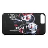 自殺の分隊|のジョーカー及びハーレーの色彩の鮮やかな落書き Case-Mate iPhoneケース (裏面(横))