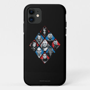 自殺の分隊 のタスクフォースXのチェック模様のダイヤモンド iPhone 11 ケース