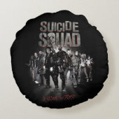 自殺の分隊|のタスクフォースXの整列 ラウンドクッション (裏面)