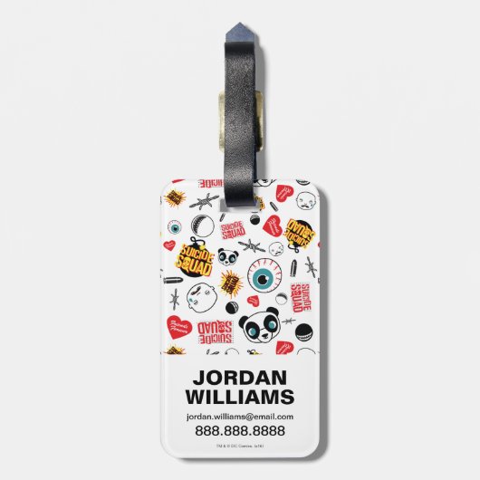 自殺の分隊|の友人は永久に模造します ラゲッジタグ (裏面縦)