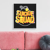 自殺の分隊|の爆弾のロゴ キャンバスプリント (インサイチュ (リビング))