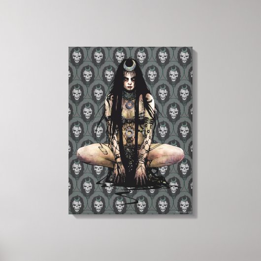 自殺の分隊|の魔法使い キャンバスプリント (正面)