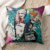 自殺の分隊|ハーレークウィンのキャラクターの落書き クッション (ブランケット)