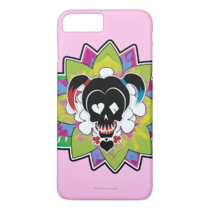 自殺の分隊 ハーレークウィンのスカルの入れ墨の芸術 iPhone 8 PLUS/7 PLUSケース