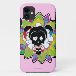 自殺の分隊 ハーレークウィンのスカルの入れ墨の芸術 iPhone 11 ケース