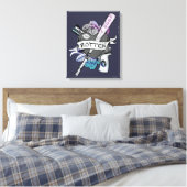 自殺の分隊|ハーレークウィンの"腐った"入れ墨の芸術 キャンバスプリント (インサイチュ (寝室))