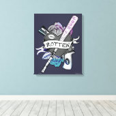 自殺の分隊|ハーレークウィンの"腐った"入れ墨の芸術 キャンバスプリント (インサイチュ (ウッドフロア))