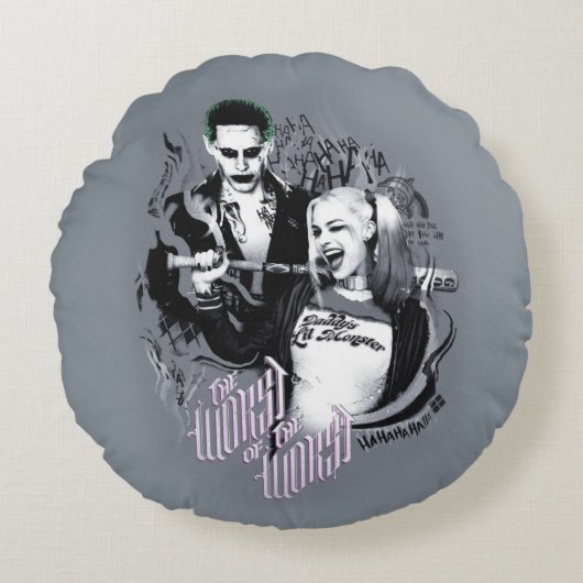 自殺の分隊|最も悪いのの最も悪いの ラウンドクッション (正面)