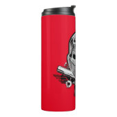 自殺の分隊| Deadshotのマスク及び銃の入れ墨の芸術 タンブラー (回転左)