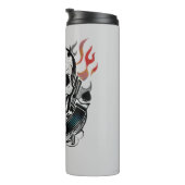 自殺の分隊| Diabloのスカル及び炎の入れ墨の芸術 タンブラー (回転右)