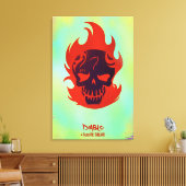 自殺の分隊| Diabloのヘッドアイコン キャンバスプリント (インサイチュ (リビング))
