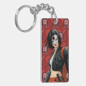 自殺の分隊| Katanaの漫画本の芸術 キーホルダー (正面左)