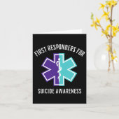 自殺の第一応答者認識度Emt Paramed カード (黄色い花)