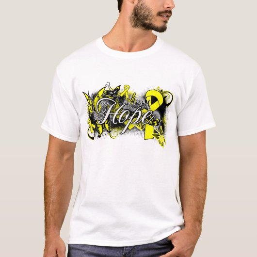自殺の防止の希望の庭のリボン Tシャツ (正面)