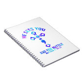 自殺の防止認識度彼はあなたを見るマット ノートブック (右側)