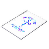 自殺の防止認識度彼はあなたを見るマット ノートブック (左側)