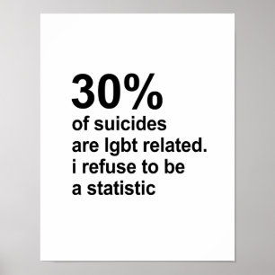自殺の30%はlgbtに関係している ポスター