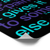 自殺は痛み遠くにを精神的に健康に取らない ポスター (角)