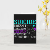 自殺は痛み遠くに認識度Suppoを受け取らない カード (黄色い花)