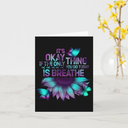 自殺をもし考えるだけでいい カード (黄色い花)