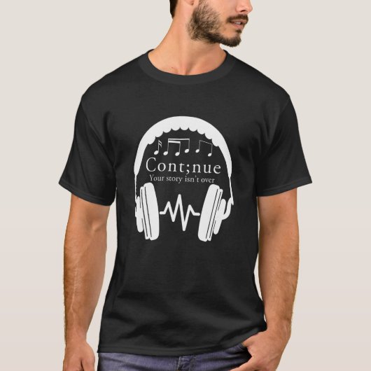自殺を見守る2019tの物語を続ける tシャツ (正面)
