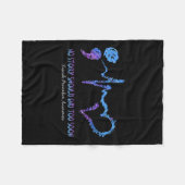 自殺を防ぐためには、あまりにも早く終わるべき話 フリースブランケット (正面(横))