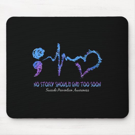 自殺を防ぐためには、あまりにも早く終わるべき話 マウスパッド (正面)
