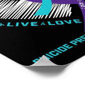 自殺を防止する兄弟男性女性自殺 ポスター (角)