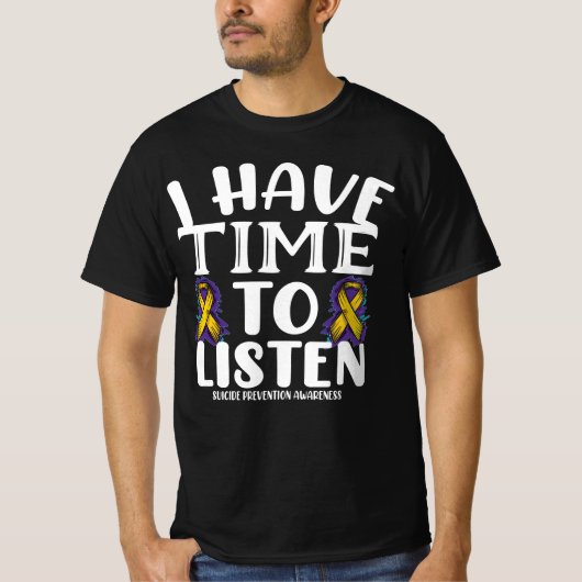 自殺を防聞ぐ認識度 Tシャツ (正面)