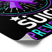 自殺クール認識度かわいい認識度 ポスター (角)