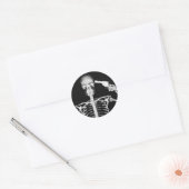 自殺ステッカー ラウンドシール (封筒)