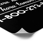 自殺ホットライン – 自殺認識度と予防 ポスター (角)