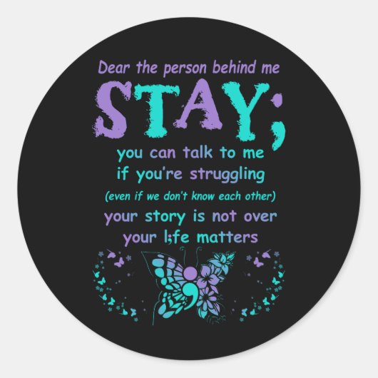 自殺予防うつ病患者 ラウンドシール (正面)