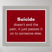 自殺予防の名言 ポスター (正面)
