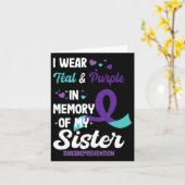 自殺予防を姉の記憶にとどめる カード (黄色い花)