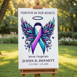 自殺予防メモリアル葬儀歓迎看板 ポスター