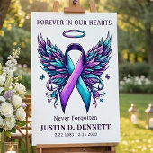 自殺予防メモリアル葬儀歓迎看板 ポスター