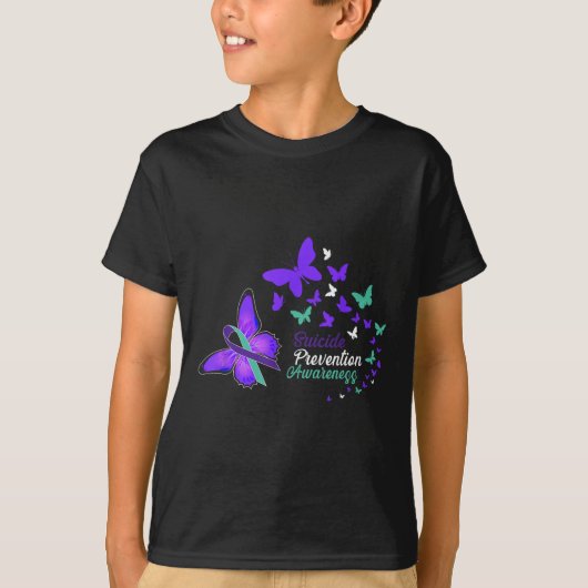自殺予防啓発バタフライギフト Tシャツ (正面)