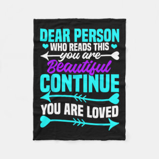 自殺予防認識度月精神衛生S フリースブランケット