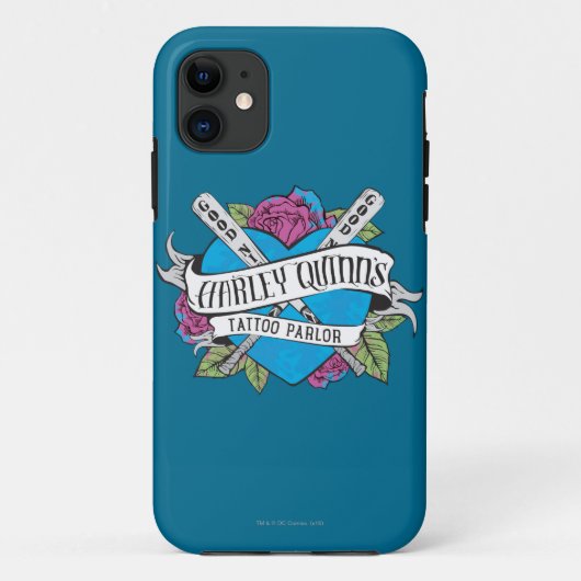 自殺分隊|ハーレークウィンの入れ墨パーラーのハート Case-Mate iPhoneケース (裏面)
