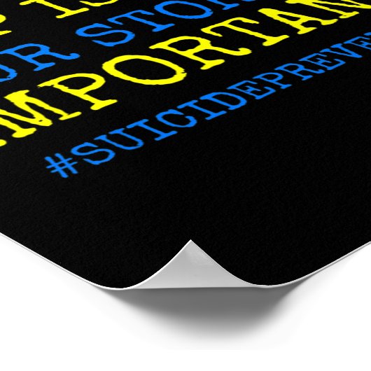 自殺実在防止 –  ポスター (角)