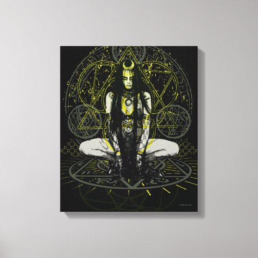 自殺班 |エンチャントレス魔法サークル キャンバスプリント (正面)