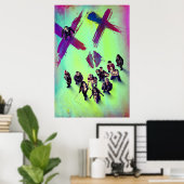 自殺班 |グループポスター ポスター (ホームオフィス)