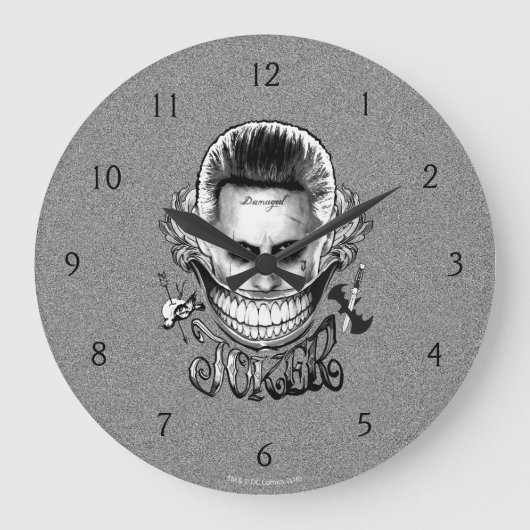 自殺班 |ジョーカースマイル ラージ壁時計 (正面)