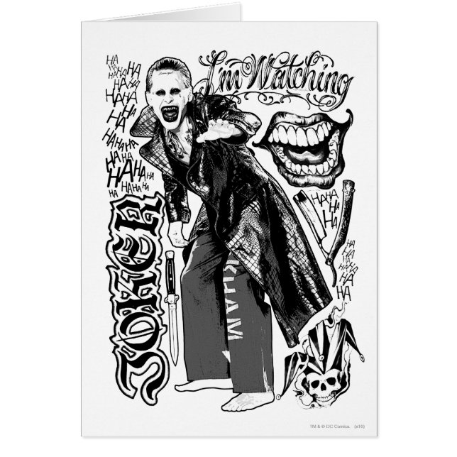 自殺班 |ジョーカータイポグラフィ写真 (正面)