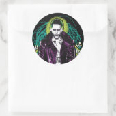 自殺班 |ジョーカーレトロロックグラフィック ラウンドシール (バッグ)